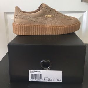 Rihanna puma creeper oatmeal suede size 8