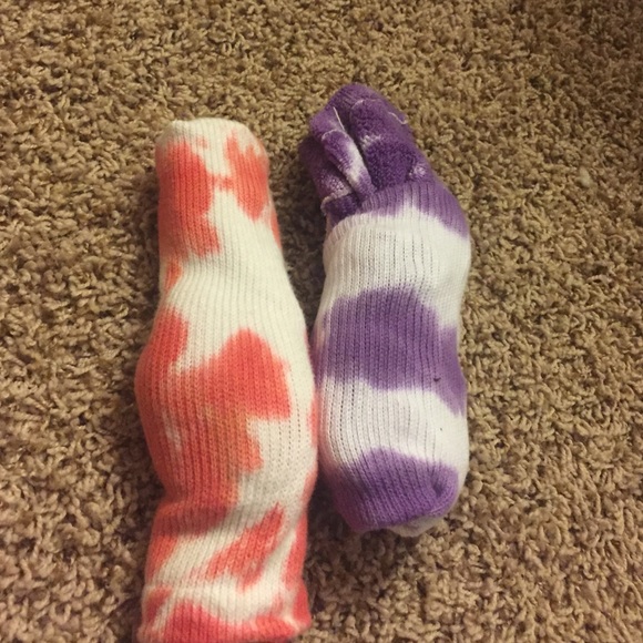 Tie dye knee socks