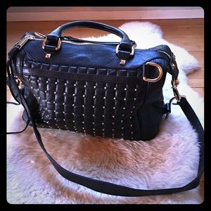 Rebecca Minkoff Black MAB w/ Gold Studs