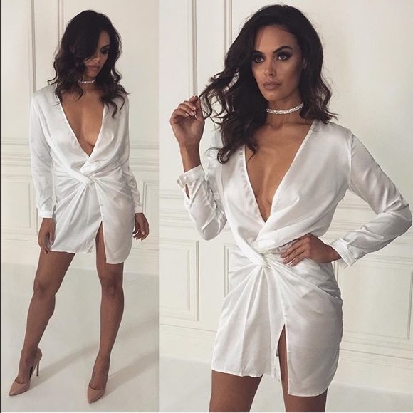 White Silk Dress