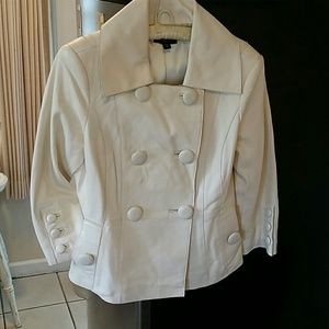 Bebe hundred percent leather jacket Light Beige