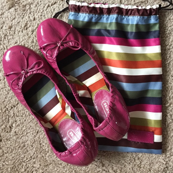Pink Coach Ballet Flats 9.5