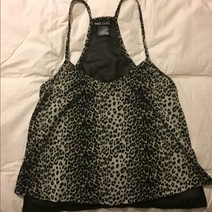Cheetah print cropped tank