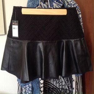 Ella Moss Mixed Media Miniskirt
