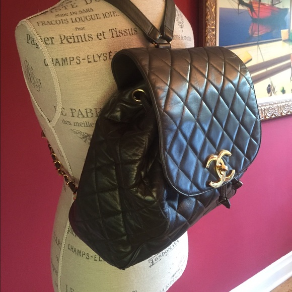 Authentic CHANEL jumbo backpack. - Picture 2 of 6