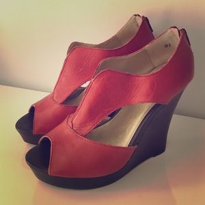 Red Eye to Eye Seychelles Wedges by Anthropologie