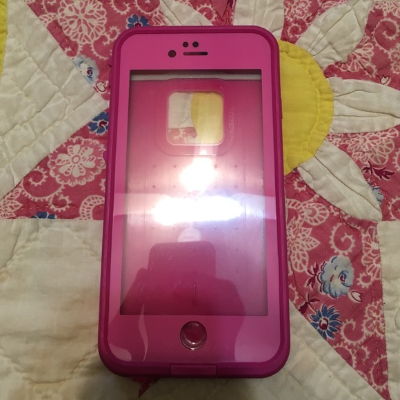 Pink Lifeproof frē case for the iPhone 6 & 6s