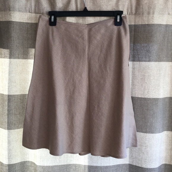 J. Crew linen a-line skirt.