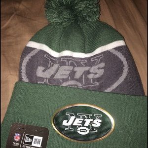 New York Jets knit fleece hat
