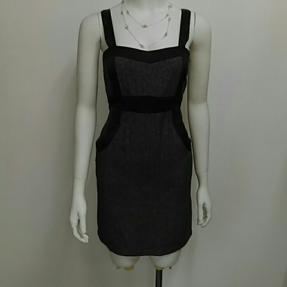 Early Black/White Print Dress Sz. S - Picture 1 of 4