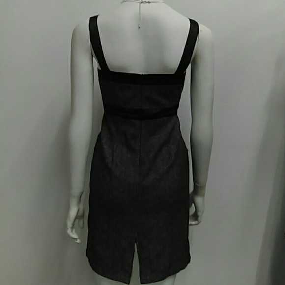 Early Black/White Print Dress Sz. S - Picture 3 of 4