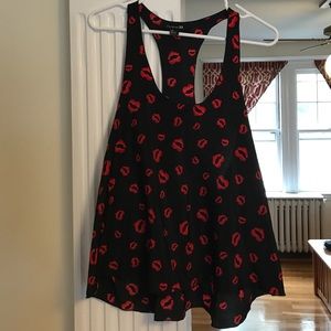 Forever 21 Lip Print Tank Top