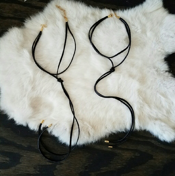 Suede leather choker!