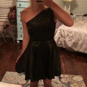 Black Satin Dress