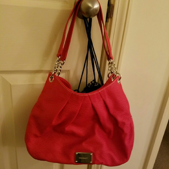 Red handbag
