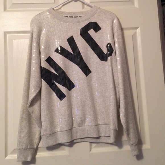 Victoria's Secret PINK NYC Sequin sweatshirt