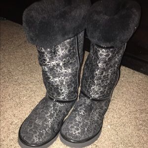 Black Coach boots!