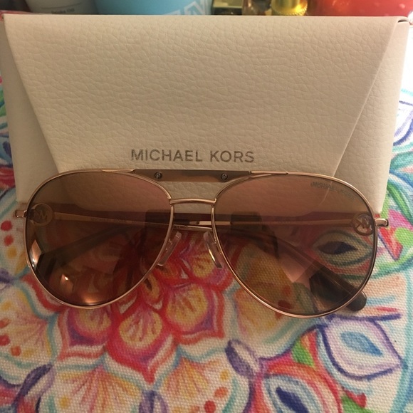 Michael Kors Rose Gold Aviators