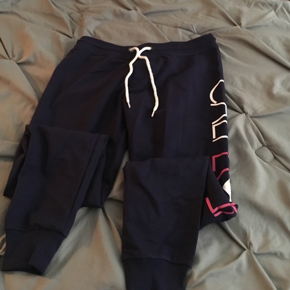 Navy blue sweatpants