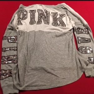 PINK Victoria's Secret bling long sleeve shirt