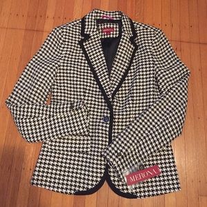 Houndstooth blazer