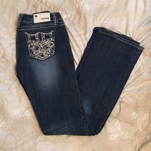 Denim washed out jeans