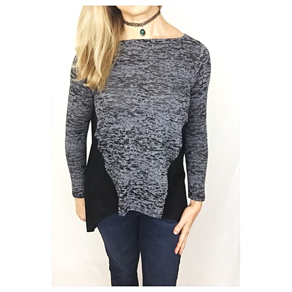 🔴PRICEDROP🔴Burnout Hi Low Tunic Black Gray S - Picture 2 of 7