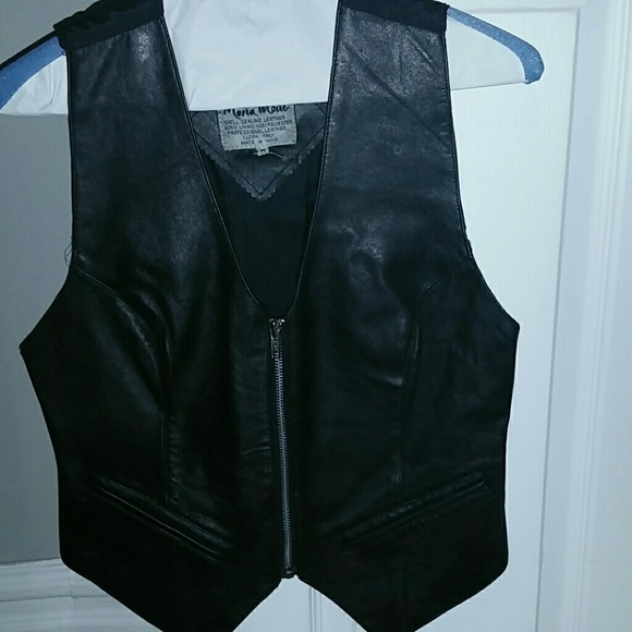 Leather vest