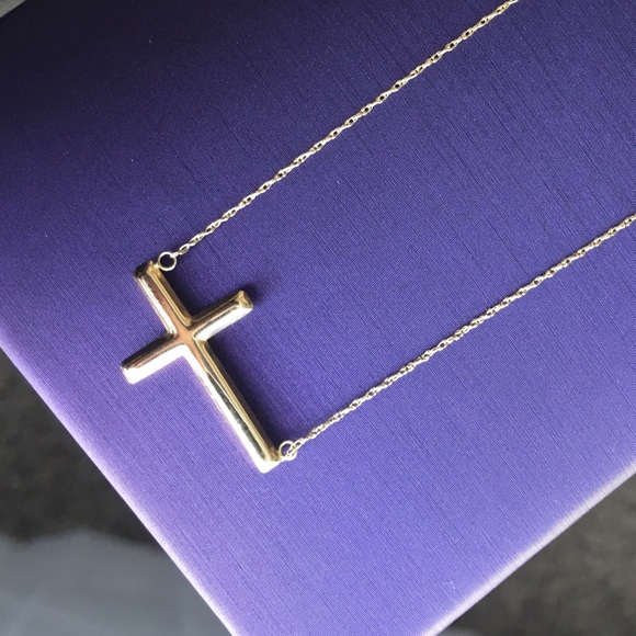 Ben Bridge 14K Gold Cross Necklace