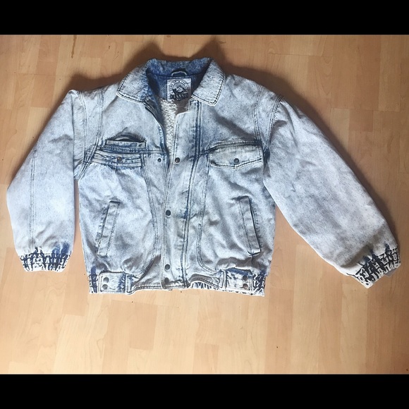 CIANNO Denim Shearling Jacket  (vintage) Medium
