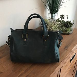 Suede handbag - beautiful color