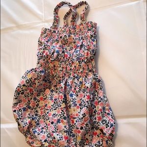 Tea collection romper with crisscross back