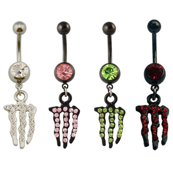 NWT FOX RACING BLING BELLY RING (more colorS) - Picture 2 of 4