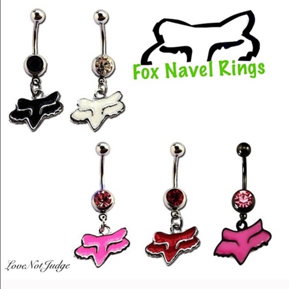 NWT FOX RACING BLING BELLY RING (more colorS) - Picture 3 of 4