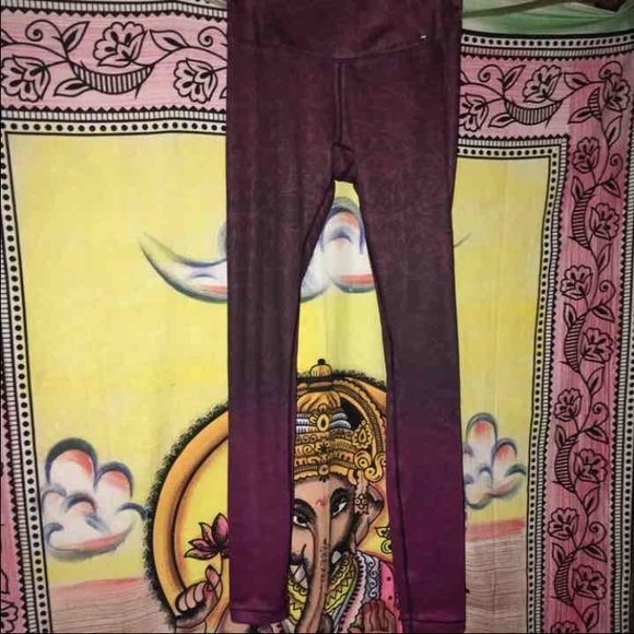 Purple workout leggings