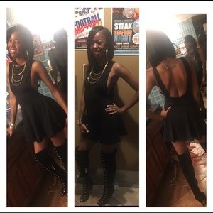 Black American Apparel skater dress