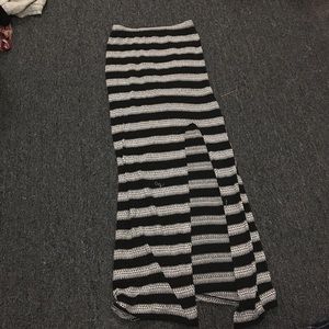 High waisted maxi skirt