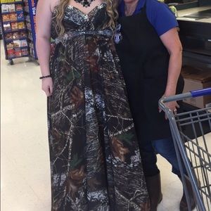 camo prom dress