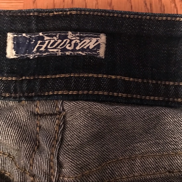 Made in the USA Hudson bootleg jeans. Dark wash - Picture 2 of 6