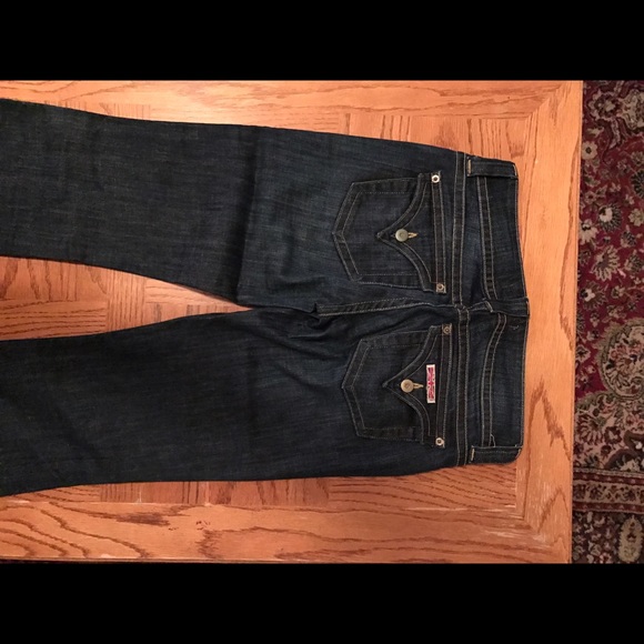 Made in the USA Hudson bootleg jeans. Dark wash - Picture 3 of 6
