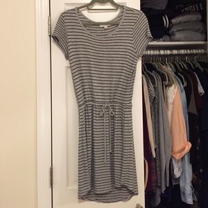 Grey & Black striped dress