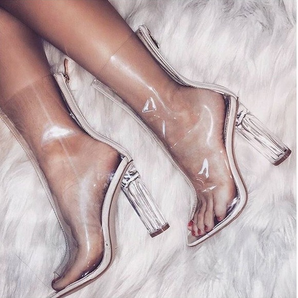 EGO OFFICIAL:  Perspex Clear Ankle Boot