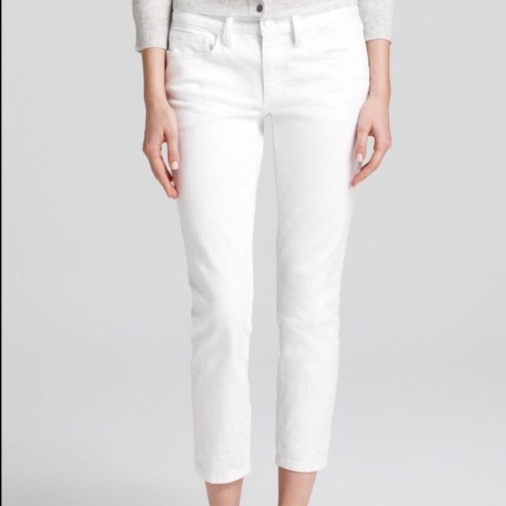 Tory Burch white cropped jeans