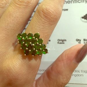 Chrome Diopside 10k ring - limited edition!! GOLD