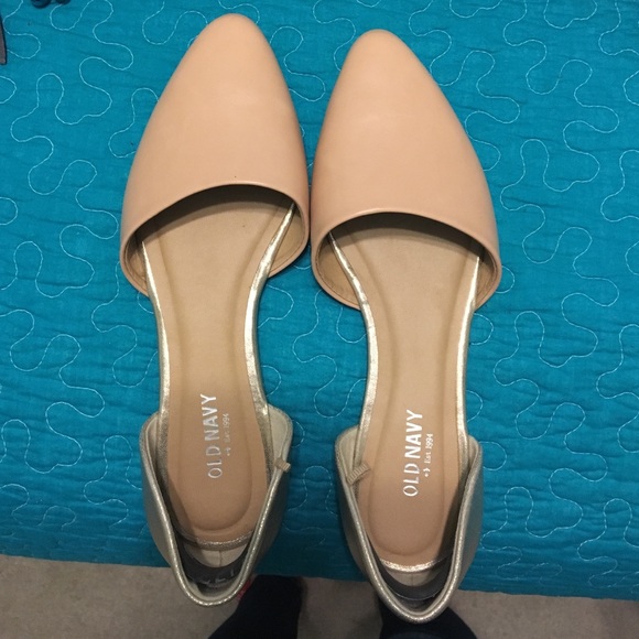 Pink & gold flats