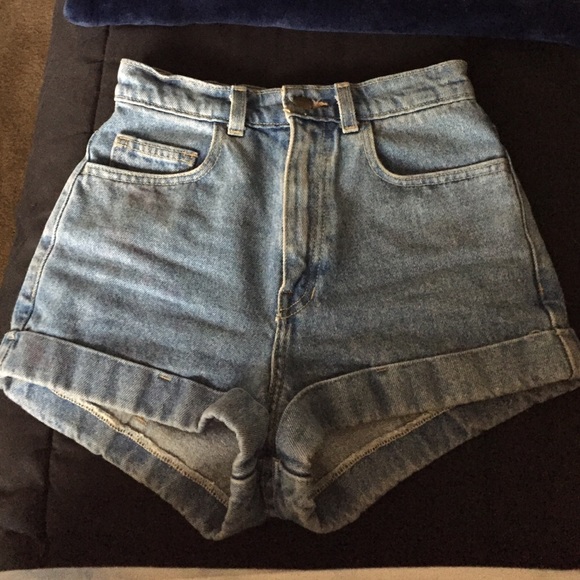 american apparel jean shorts