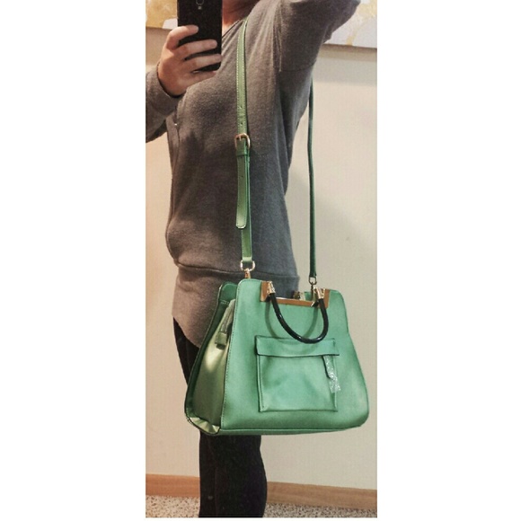 Shimmer Green Satchel - Picture 4 of 4
