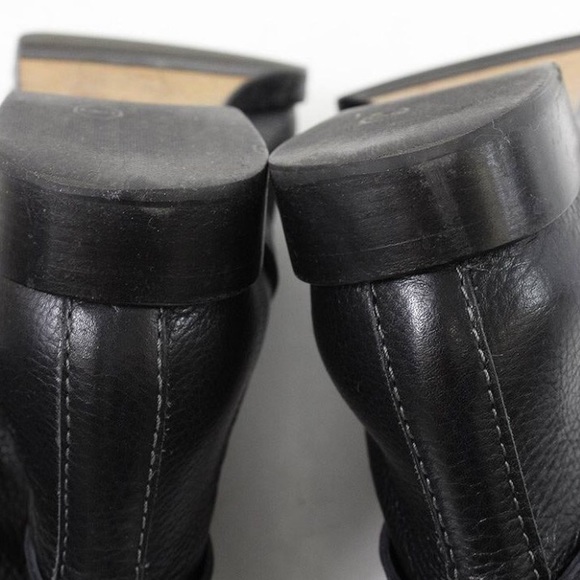 CHLOE tall strapped leather boots with wool lining - Picture 4 of 4