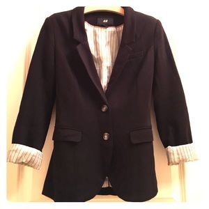 Black blazer with elbow patch