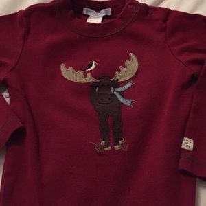 Janie and Jack moose appliqué onesie.